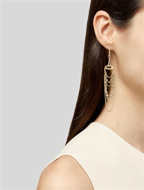 gucci trademark earrings|gucci chandelier earrings.